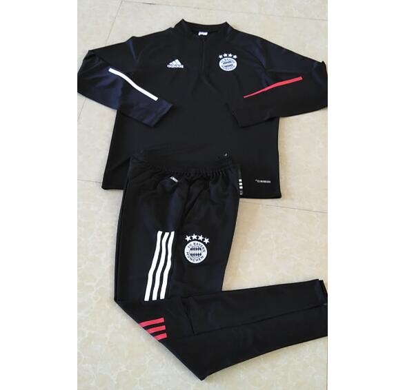 Bayern Munich Black Sweatshirt training Suit with pants 2020/21